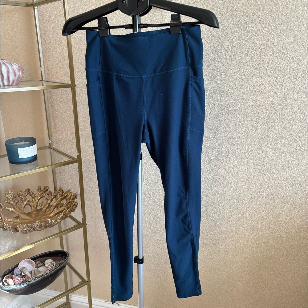 Mondetta High Rise Pocket Leggings Teal Blue‎ Size Medium